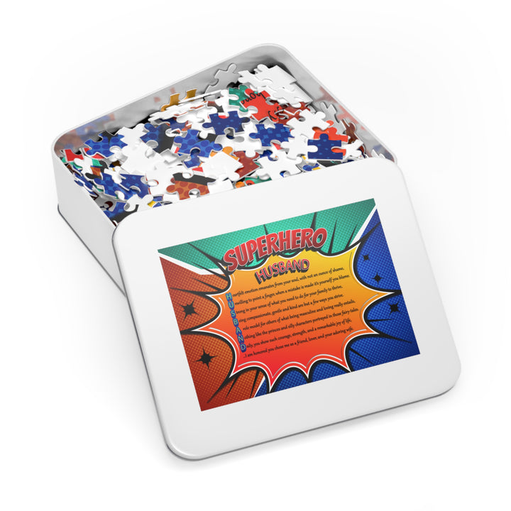 It's Just a Phrase "Husband"  Acrostic Poem Jigsaw Puzzle - Comic Style