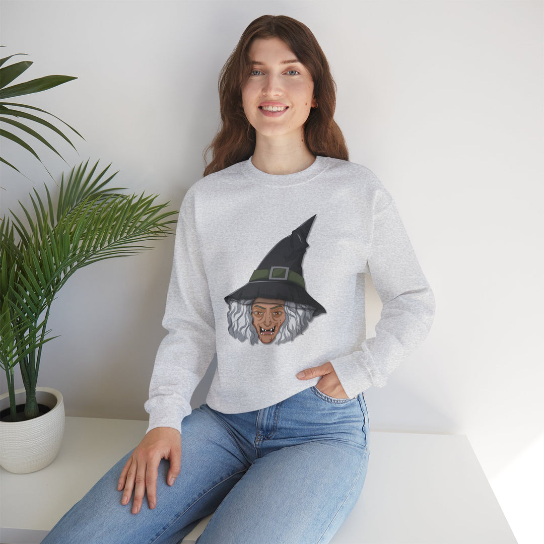 Happy Halloween Acrostic Poem Sweatshirt -  Old Witch