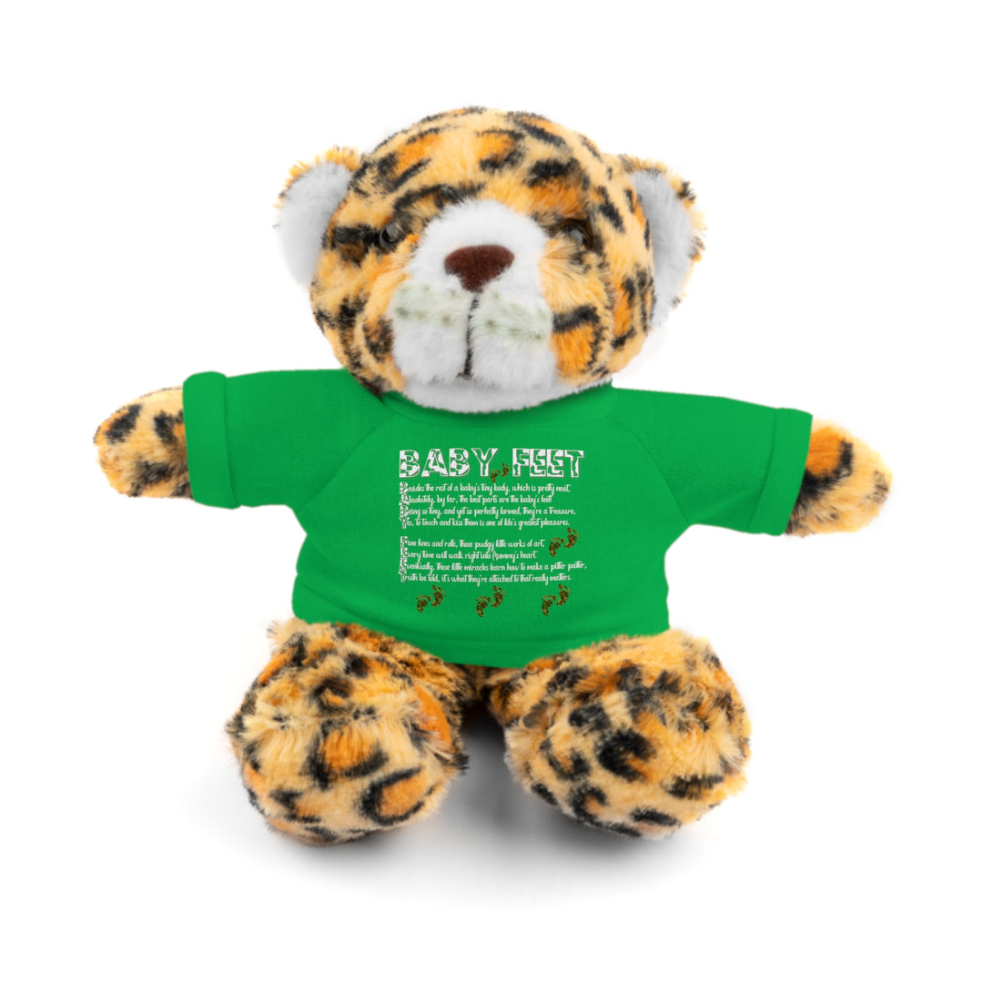 Baby Feet Acrostic Poem Stuffed Animal Collection with T-Shirt - Camo