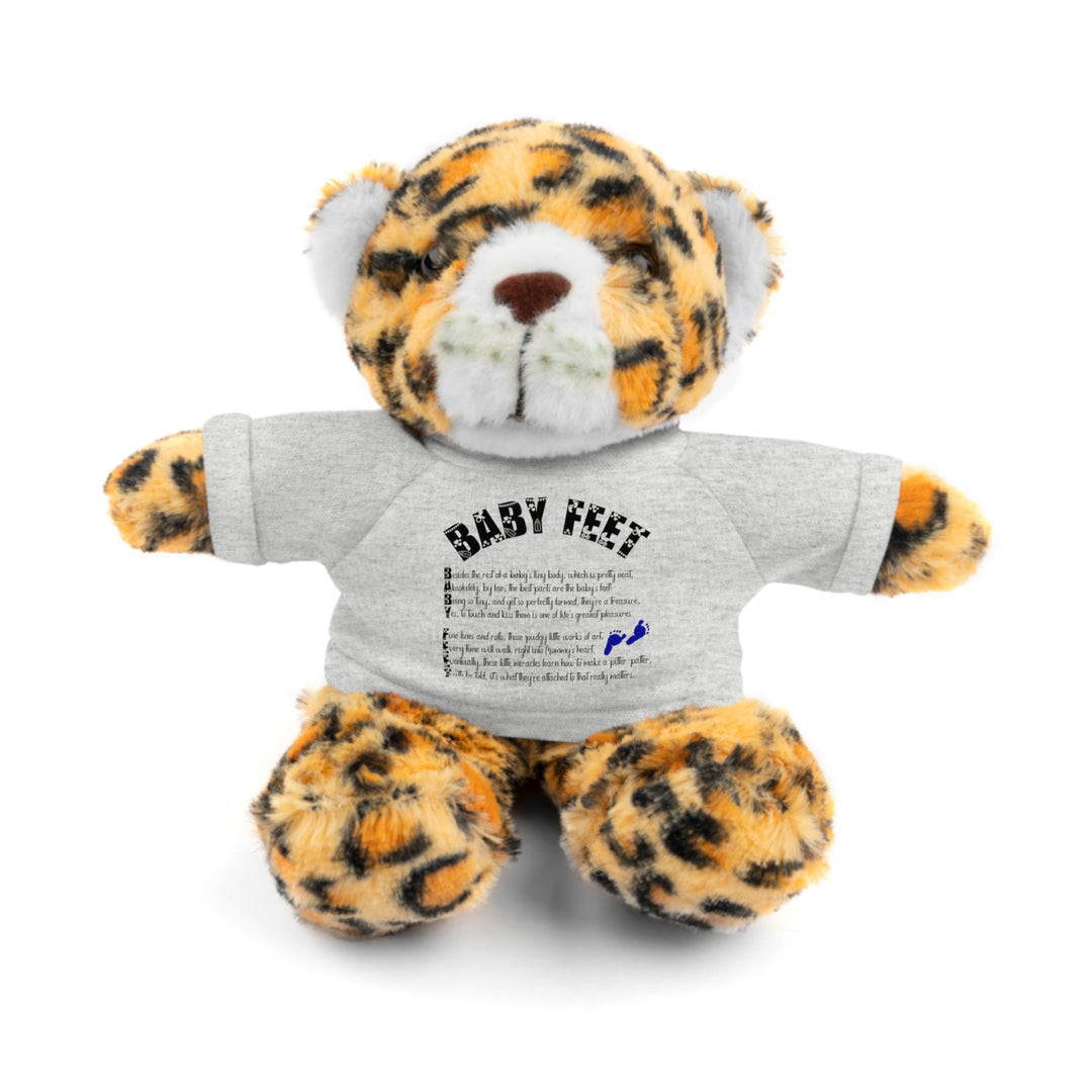 Baby Steps Stuffed Animals with Tee - Baby Feet - Blue Footprints