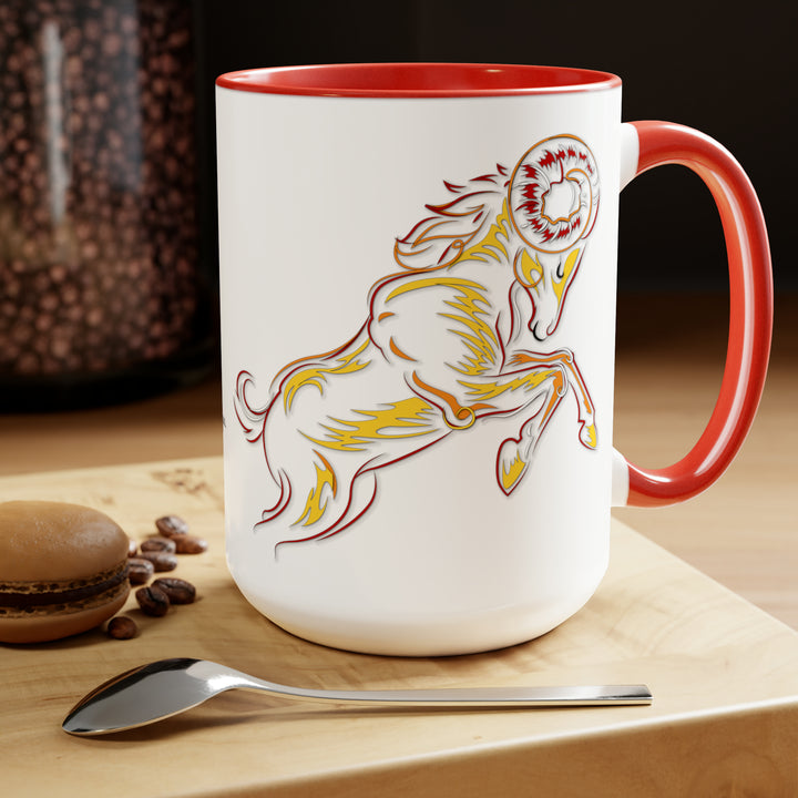Written in the Stars Two-Tone Coffee Mugs - 15oz - Aries