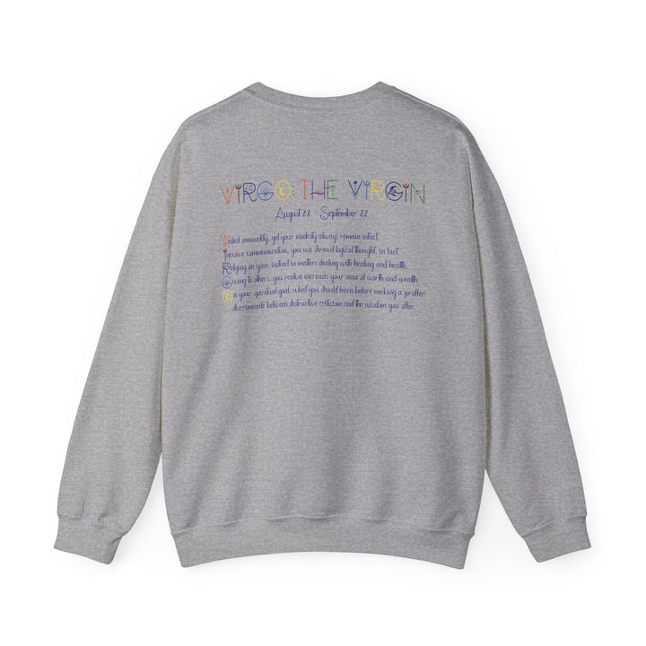 Virgo Acrostic Poem Astrology Sweatshirt - Unisex