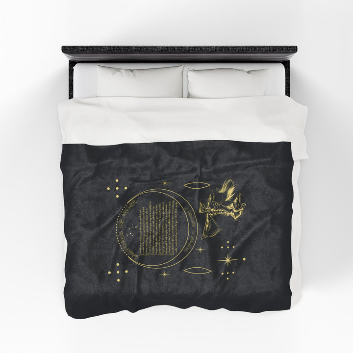 Sagittarius Acrostic Poem Velveteen Blanket