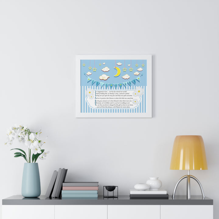 Baby Steps "It's a Boy" Framed Print Collection - No Personalization