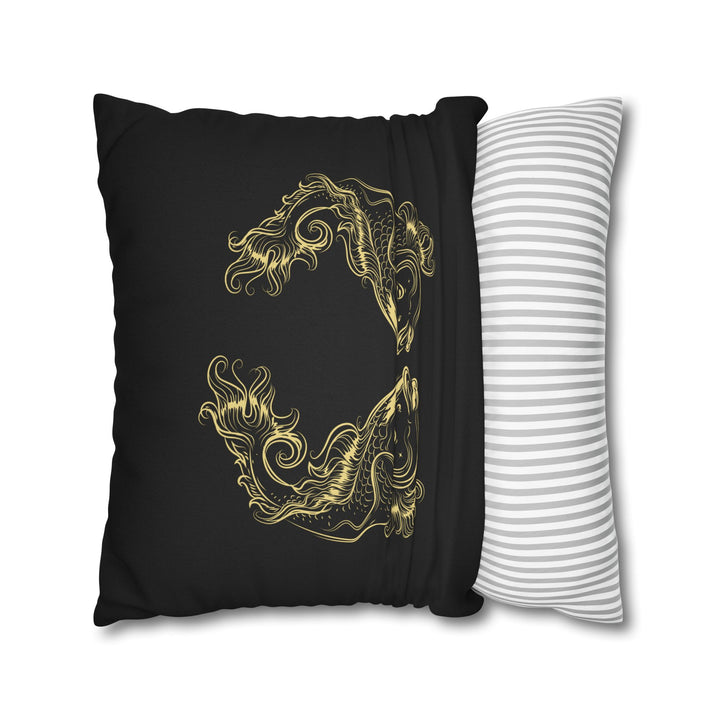 Pisces Acrostic Poem Square Pillow Cover