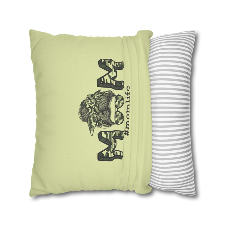 My Mother Acrostic Poem Pillow Cover -  Camo Design