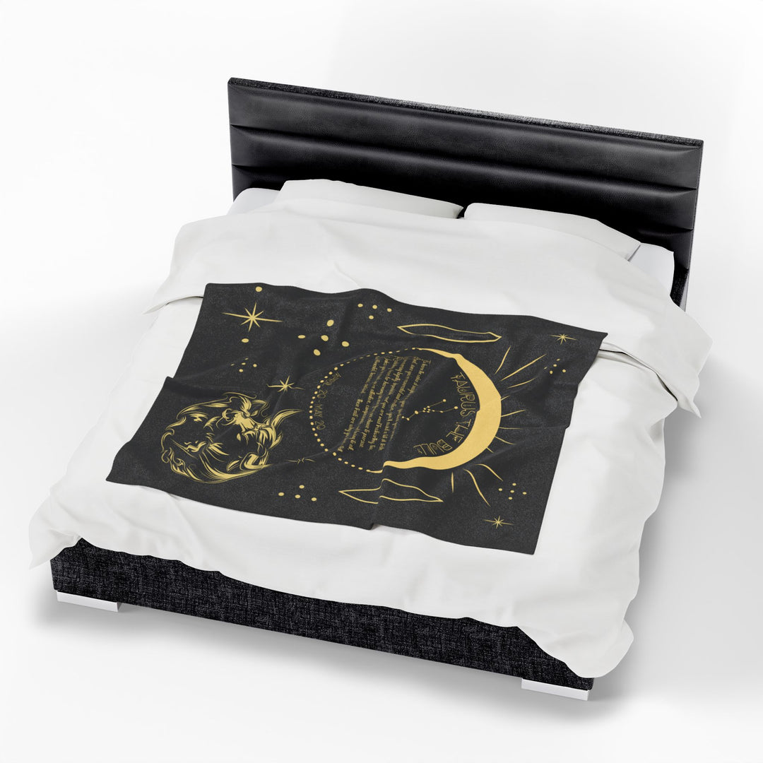 Taurus Acrostic Poem Velveteen Blanket