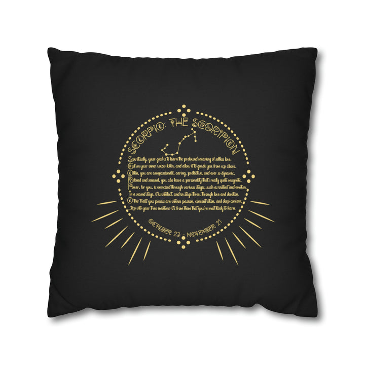 Written in the Stars Pillowcase/Cover Spelling Out "Scorpio"