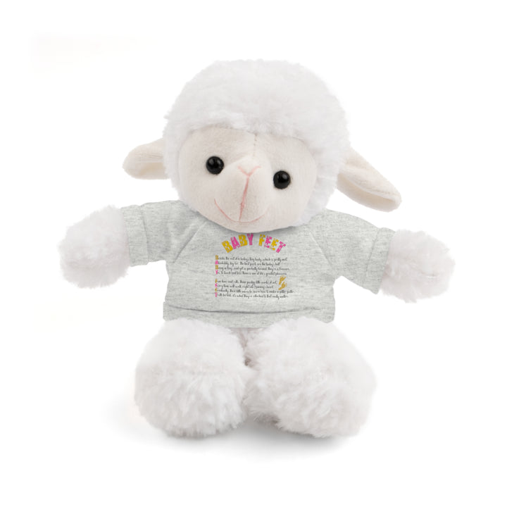 Baby Feet Acrostic Poem Stuffed Animals with Tee - Baby Feet - Gold Footprints