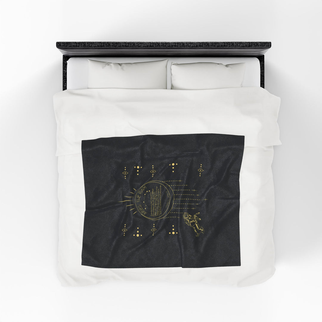 Aries Acrostic Poem Velveteen Plush Blanket