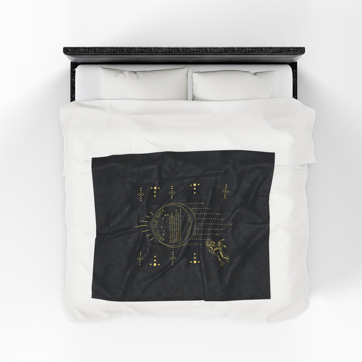 Aries Acrostic Poem Velveteen Plush Blanket