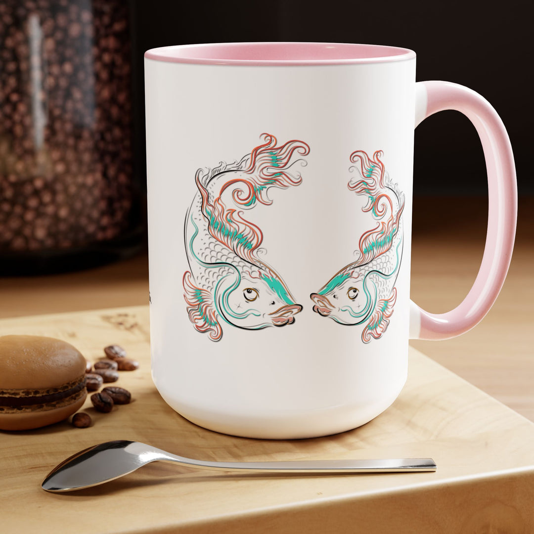 Pisces Two-Tone Coffee Mugs - 15oz