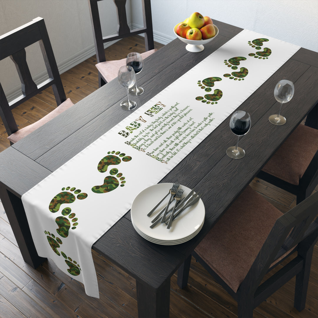 “Baby Feet” Table Runner - Camo