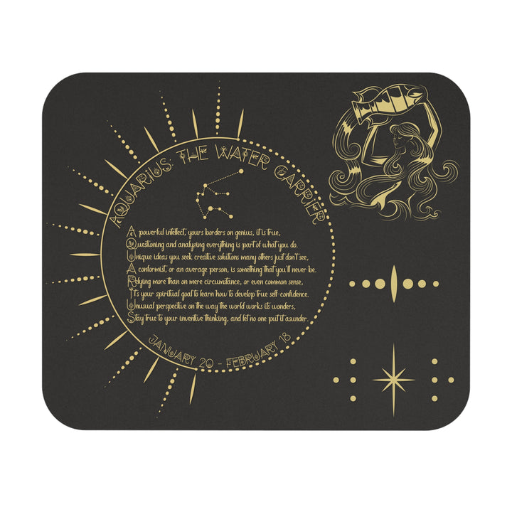 Written in the Stars Acrostic Poem Mouse Pad - "Aquarius"