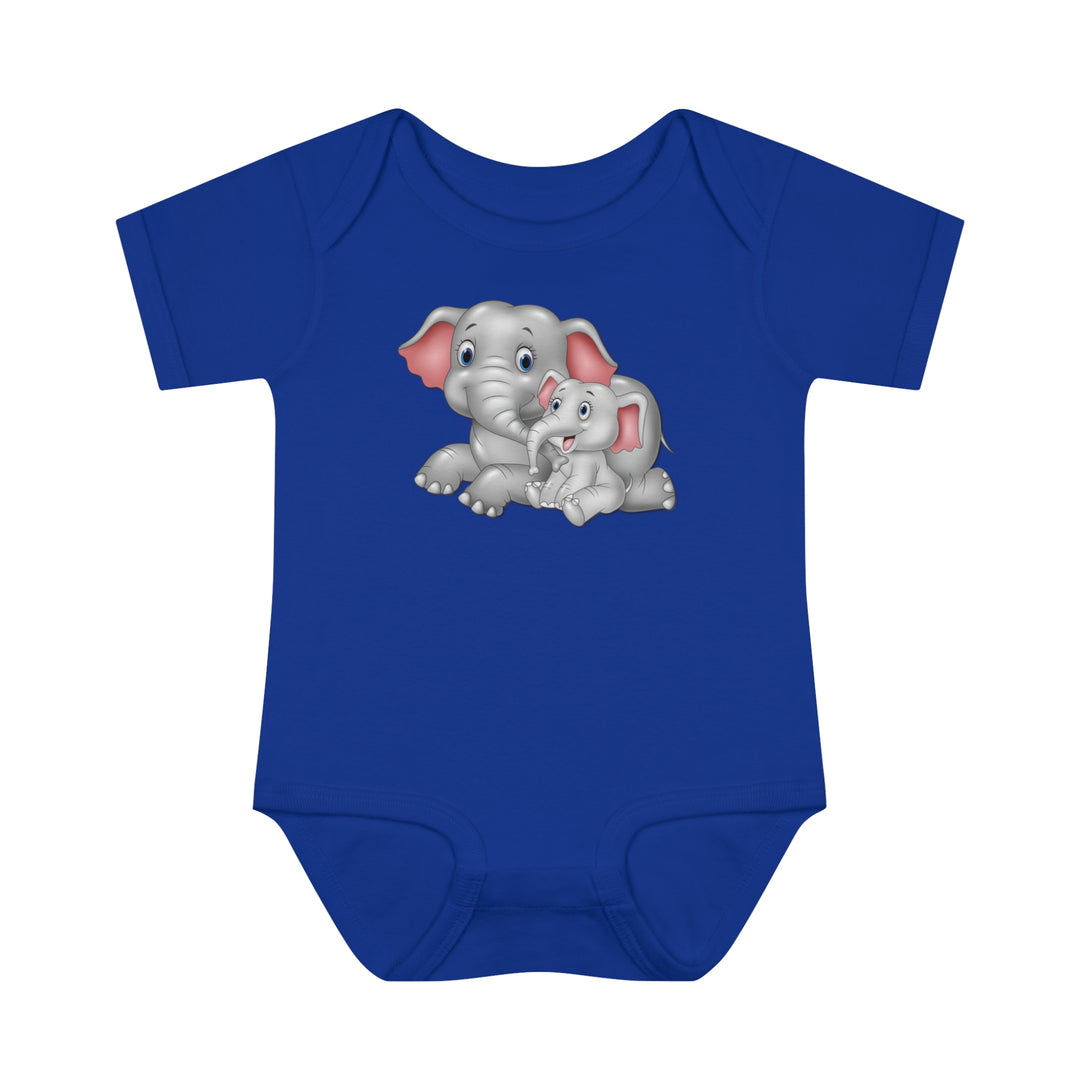 Baby Steps "It's a Girl" Acrostic Poem Bodysuit - Mommy & Baby Elephant