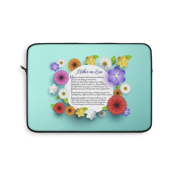 Mother-in-Law Acrostic Poem Laptop Sleeve