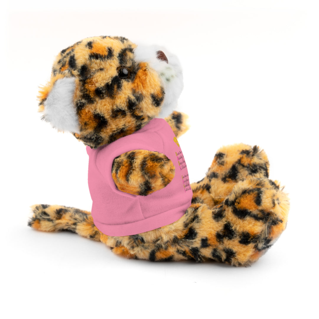 Baby Feet Acrostic Poem Stuffed Animals with Tee - Baby Feet - Gold Footprints