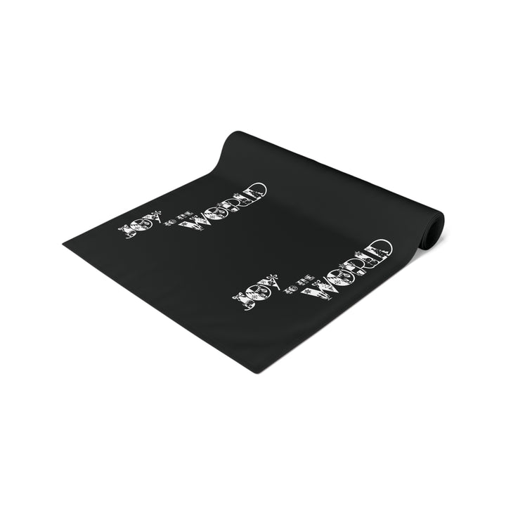 Joy to the World Acrostic Poem Table Runner - Black-Ornaments