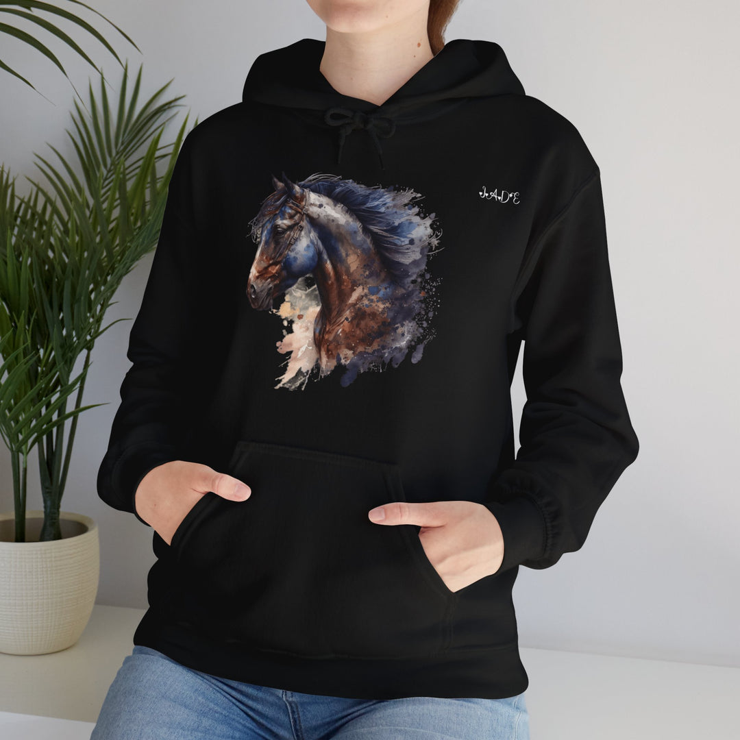 Namesakes, Personalized Acrostic Name Hoodie with Horse Graphic