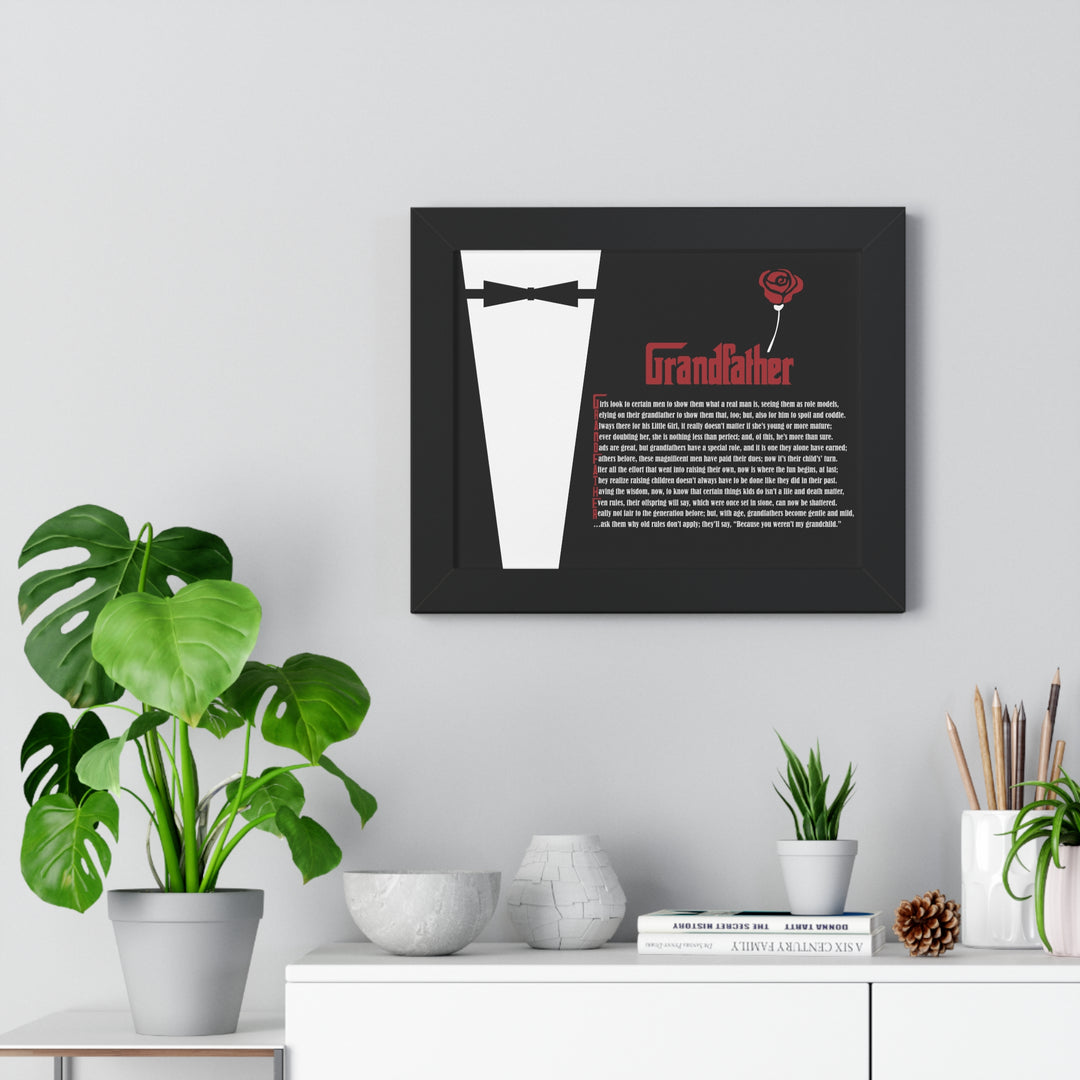 It's Just a Phrase "Grandfather" Framed Acrostic Poem Print