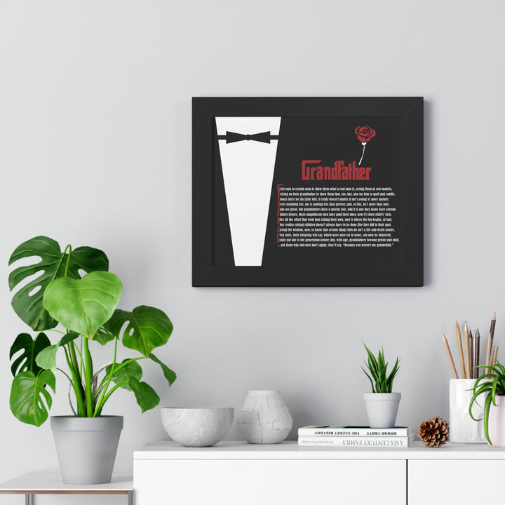 It's Just a Phrase "Grandfather" Framed Acrostic Poem Print