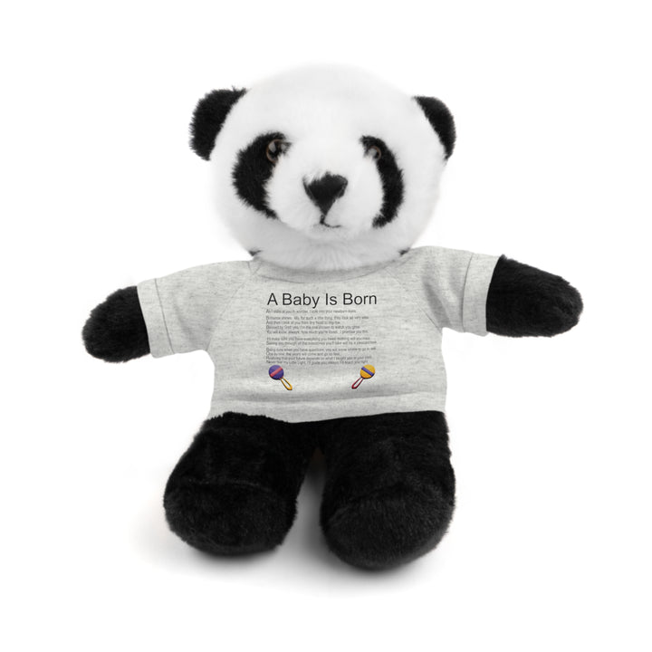 A Baby is Born Acrostic Poem Stuffed Animal Collection with T-Shirt - Fun Font-Toys