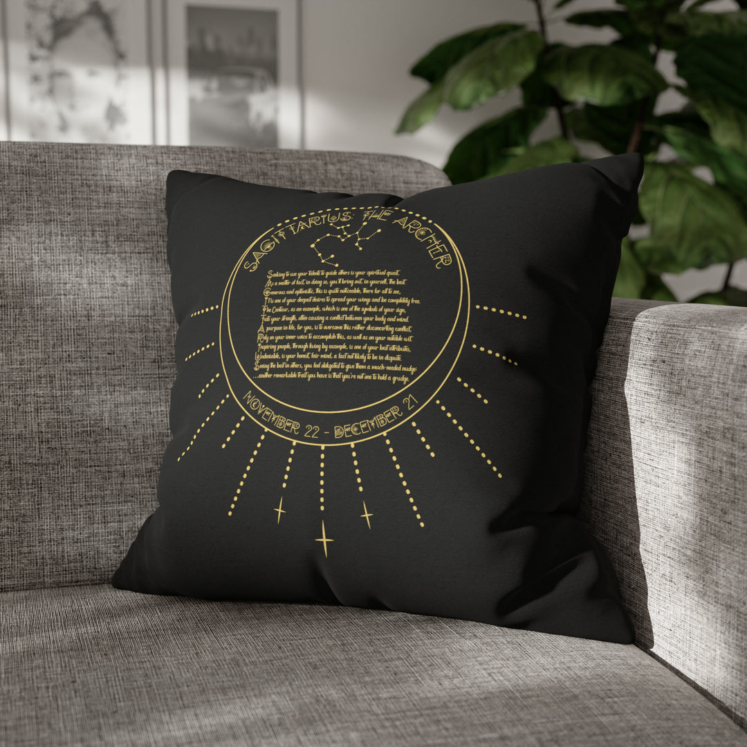 Written in the Stars Pillowcase/Cover Spelling Out "Sagittarius"