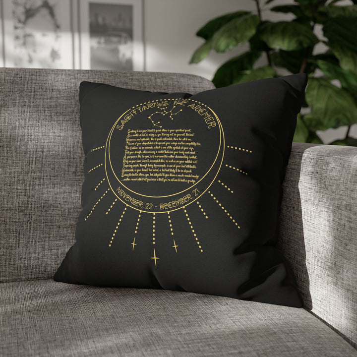 Written in the Stars Pillowcase/Cover Spelling Out "Sagittarius"
