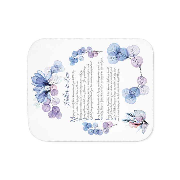 It's Just a Phrase Sherpa Blanket - Mother-in-Law - Lovely Flowers
