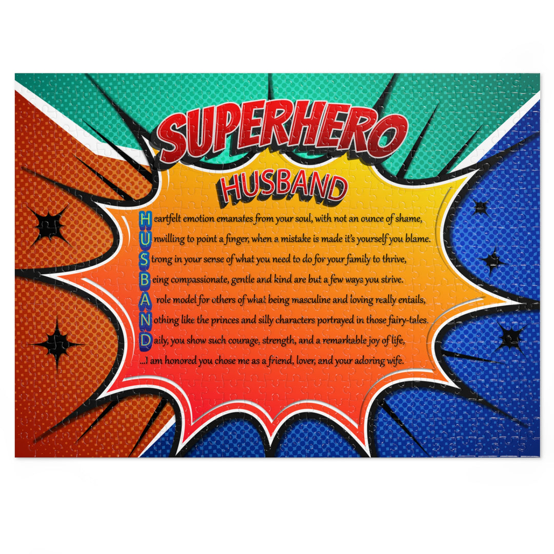 It's Just a Phrase "Husband"  Acrostic Poem Jigsaw Puzzle - Comic Style