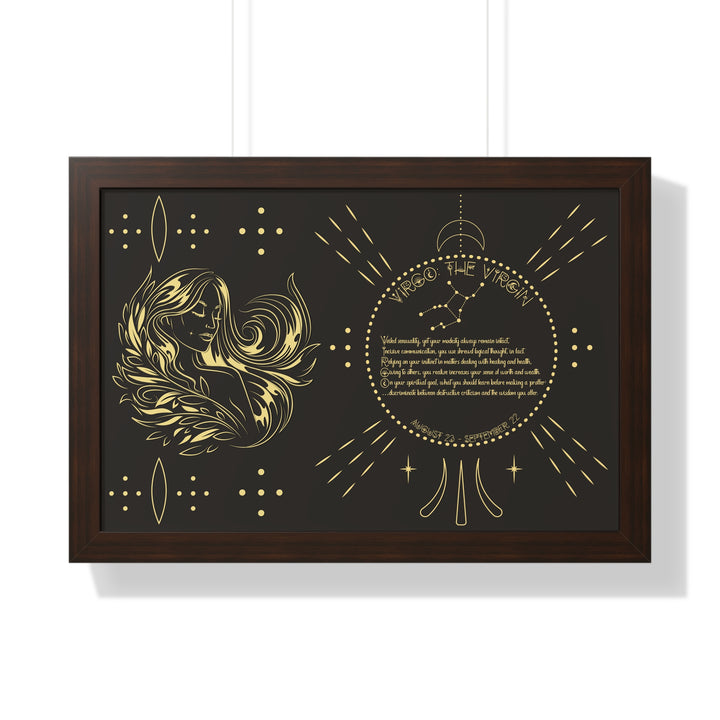 Written in the Stars Framed Acrostic Poem Print - Virgo
