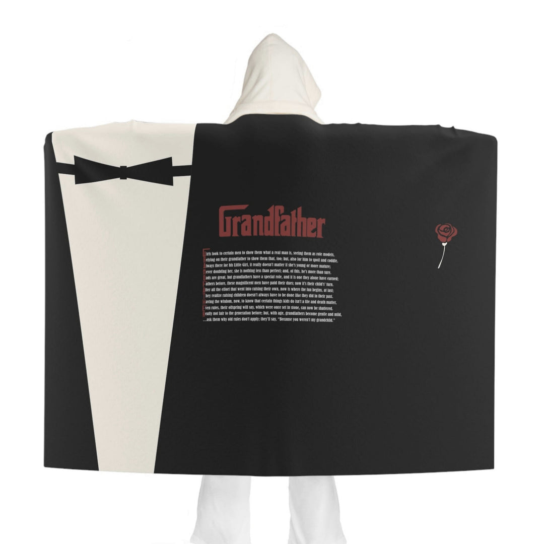 Grandfather Acrostic Poem Sherpa Hooded Blanket