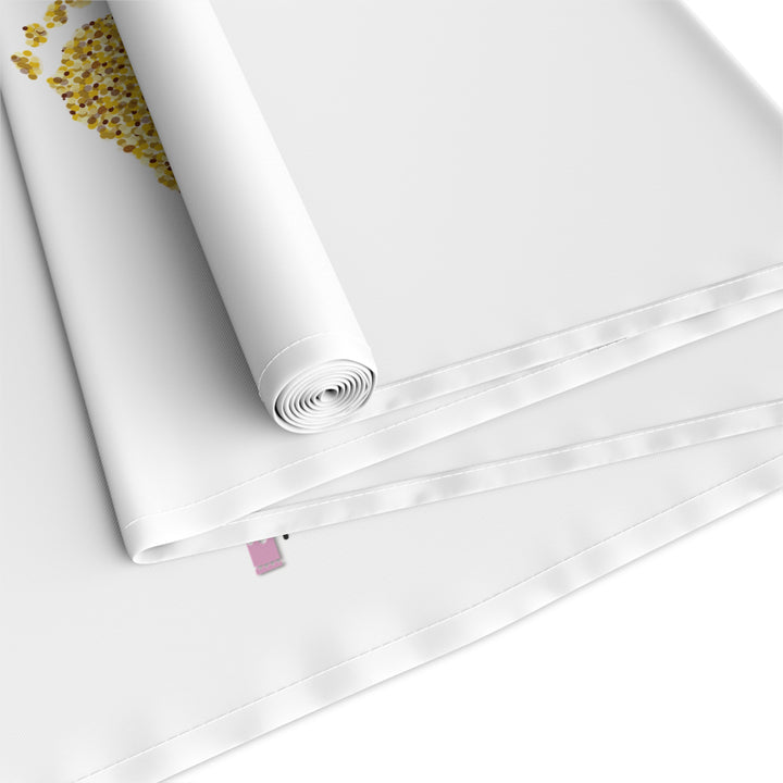 “Baby Feet” Table Runner - Pink-Gold - No Personalization