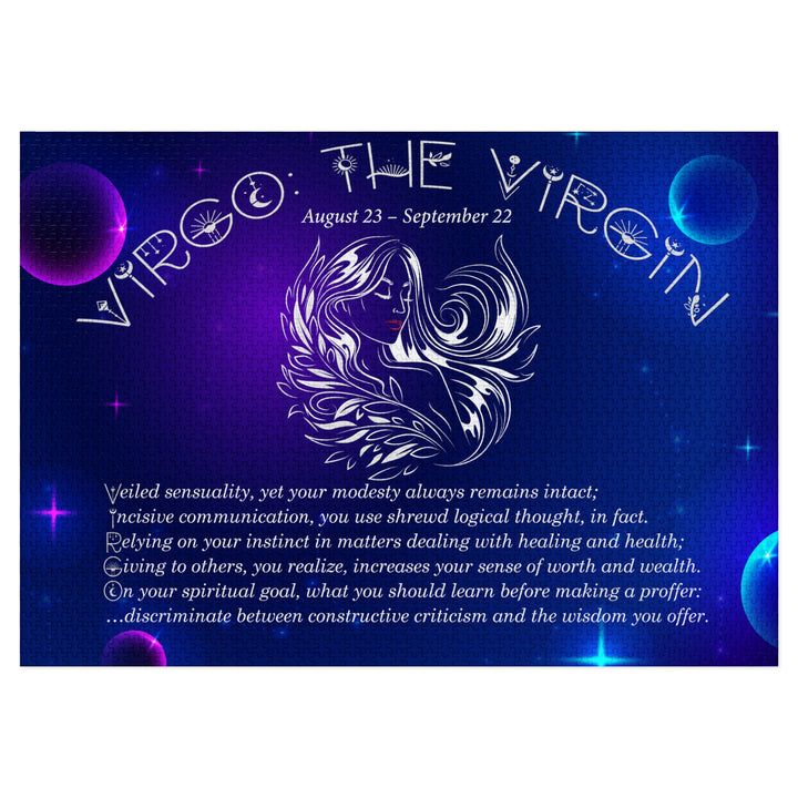 Virgo Acrostic Poem Puzzle - Tin Box