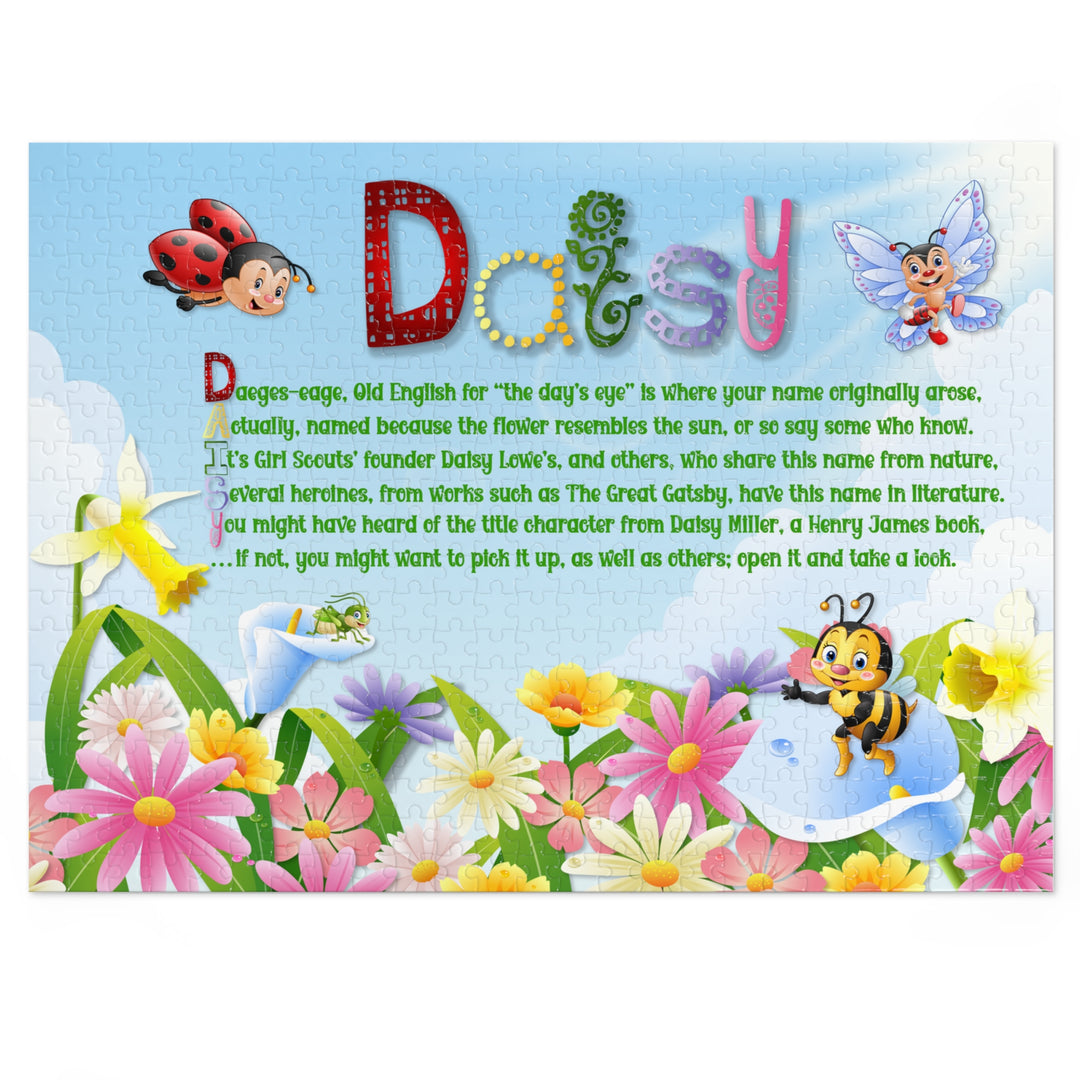 Namesakes Acrostic Poem Jigsaw Puzzle - Flowers