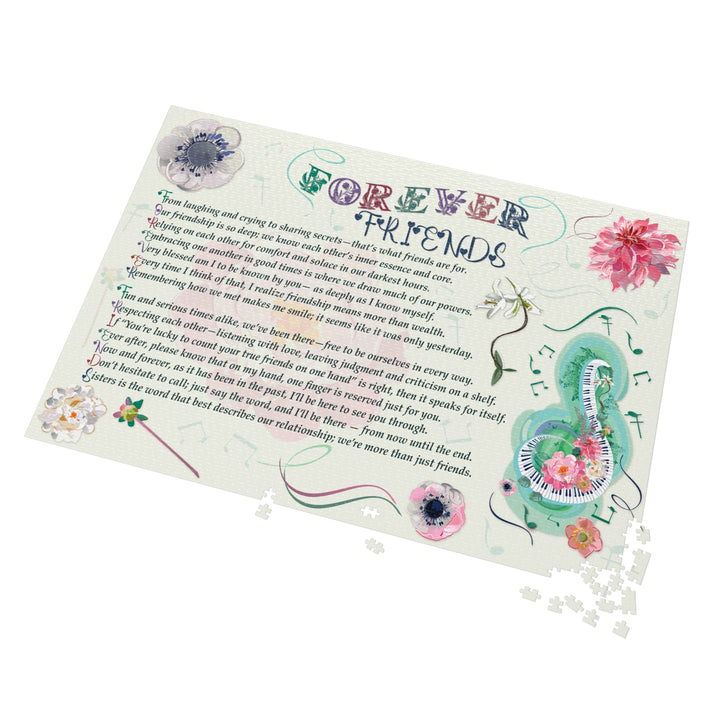 Forever Friends Acrostic Poem Puzzle - Musical - Tin Box