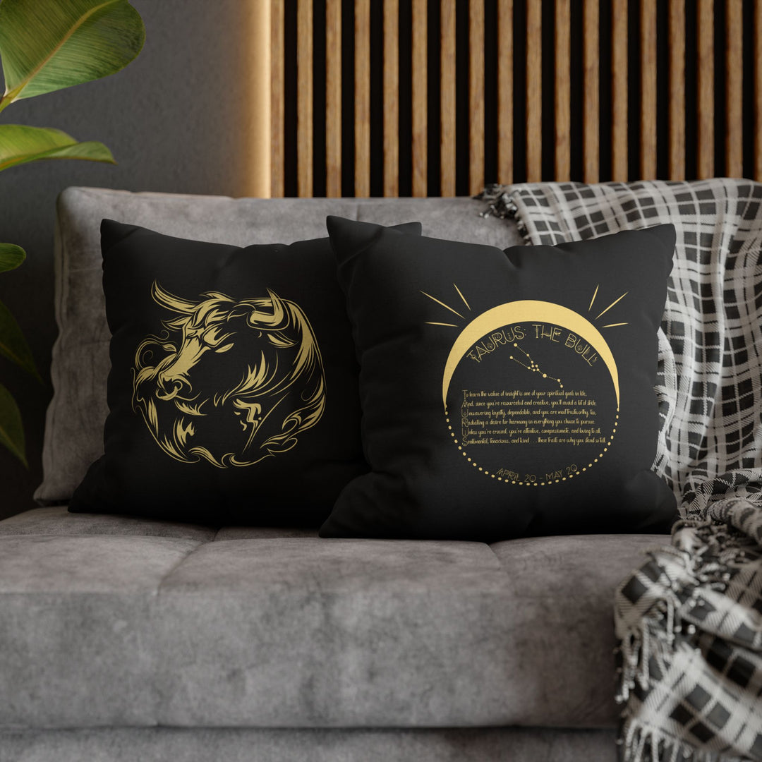 Taurus Acrostic Poem Pillow Cover