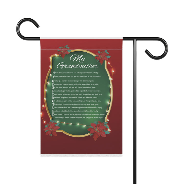 CHANGE GRAPHIC Grandmother Acrostic Poem outdoor/Garden Banner