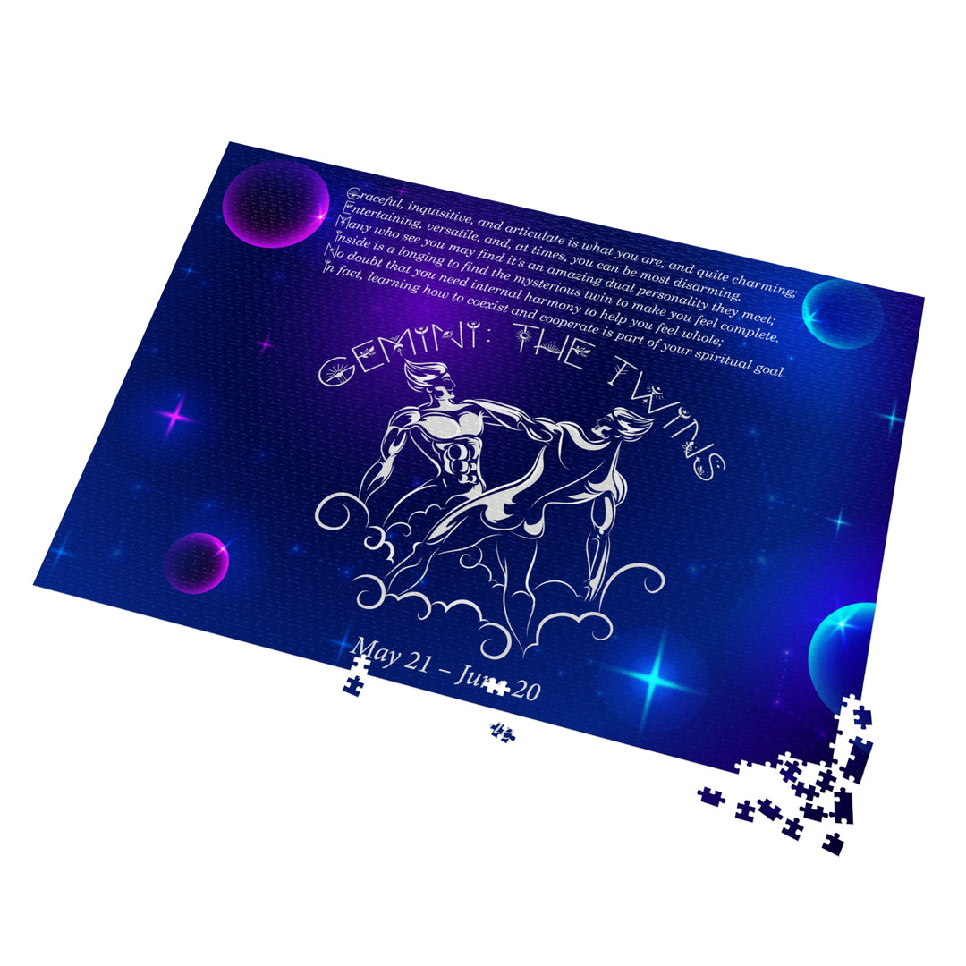 Gemni Acrostic Poem Puzzle - Tin Box