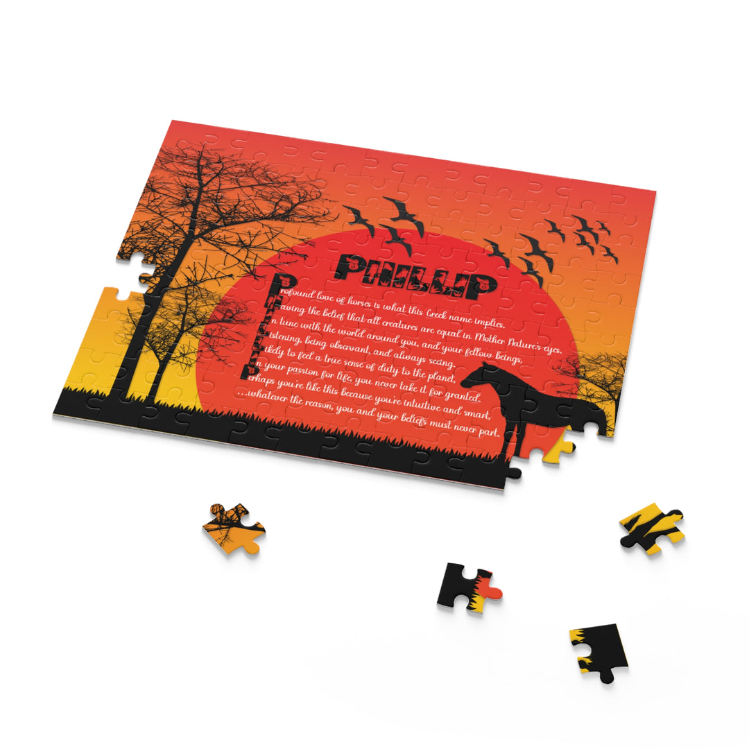 Namesakes Acrostic Poem Name Puzzle - Horse Design