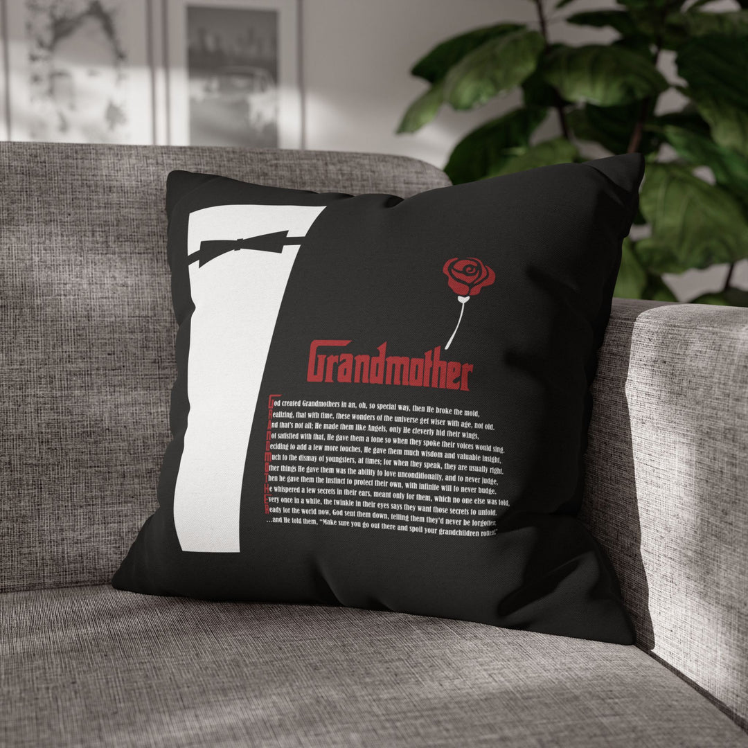 "Grandmother" Acrostic Poem Square Pillow Cover