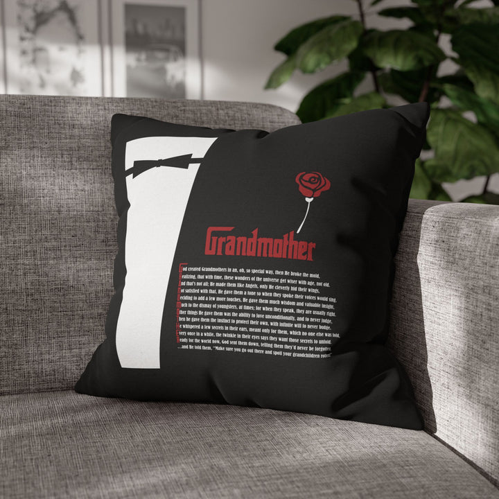 "Grandmother" Acrostic Poem Square Pillow Cover