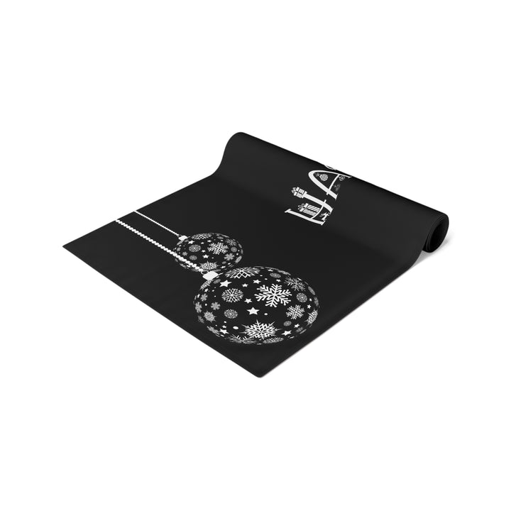 Happy Holidays Acrostic Poem Table Runner - Black-Ornaments
