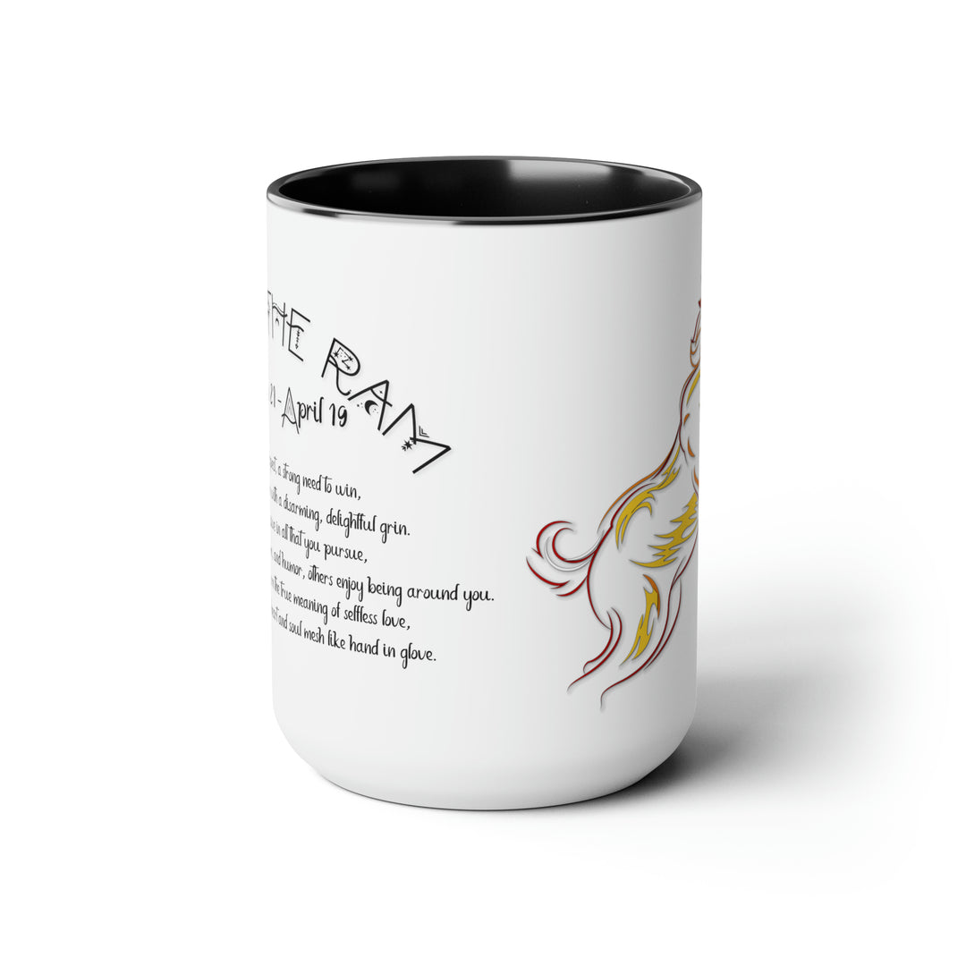 Written in the Stars Two-Tone Coffee Mugs - 15oz - Aries