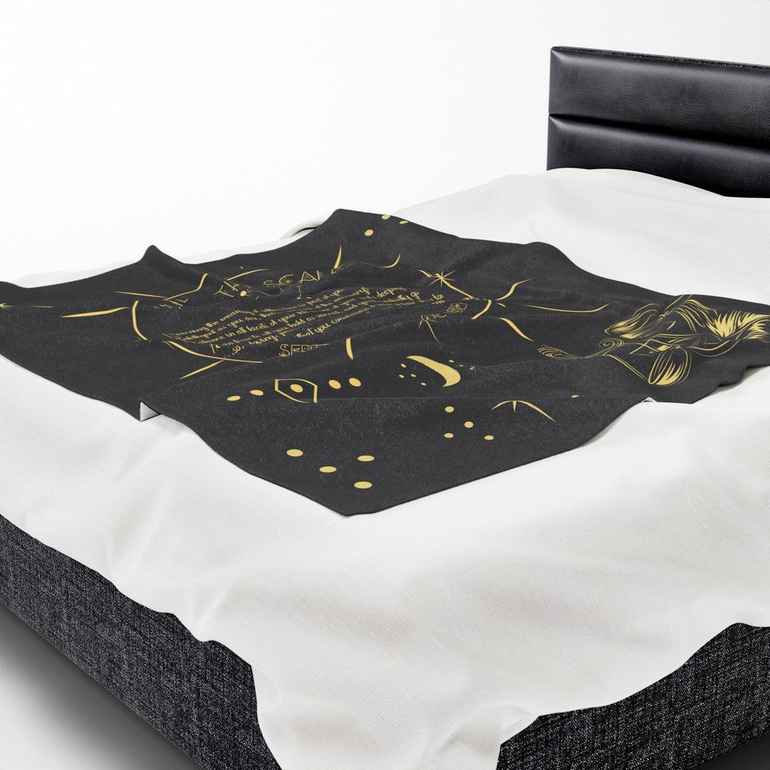 Libra Acrostic Poem Velveteen Blanket