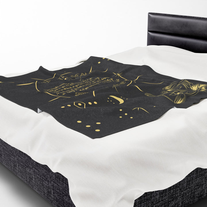 Libra Acrostic Poem Velveteen Blanket