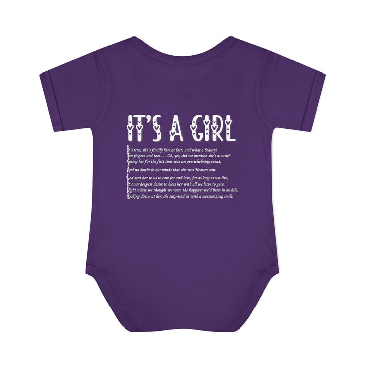 It's a Girl Acrostic Poem Baby Bodysuit - Ducky Design