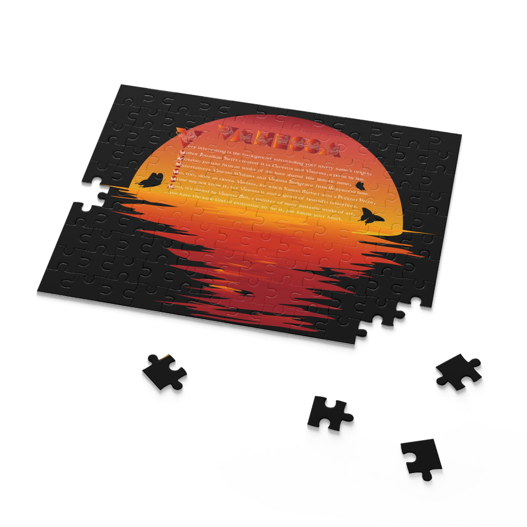 Namesakes Acrostic Poem Name Puzzle - Sunset-Butterflies