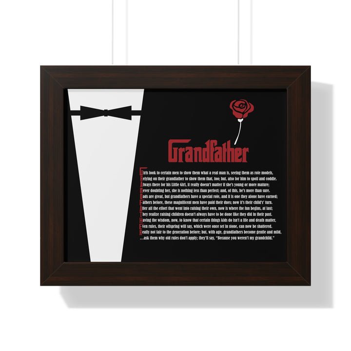 It's Just a Phrase "Grandfather" Framed Acrostic Poem Print