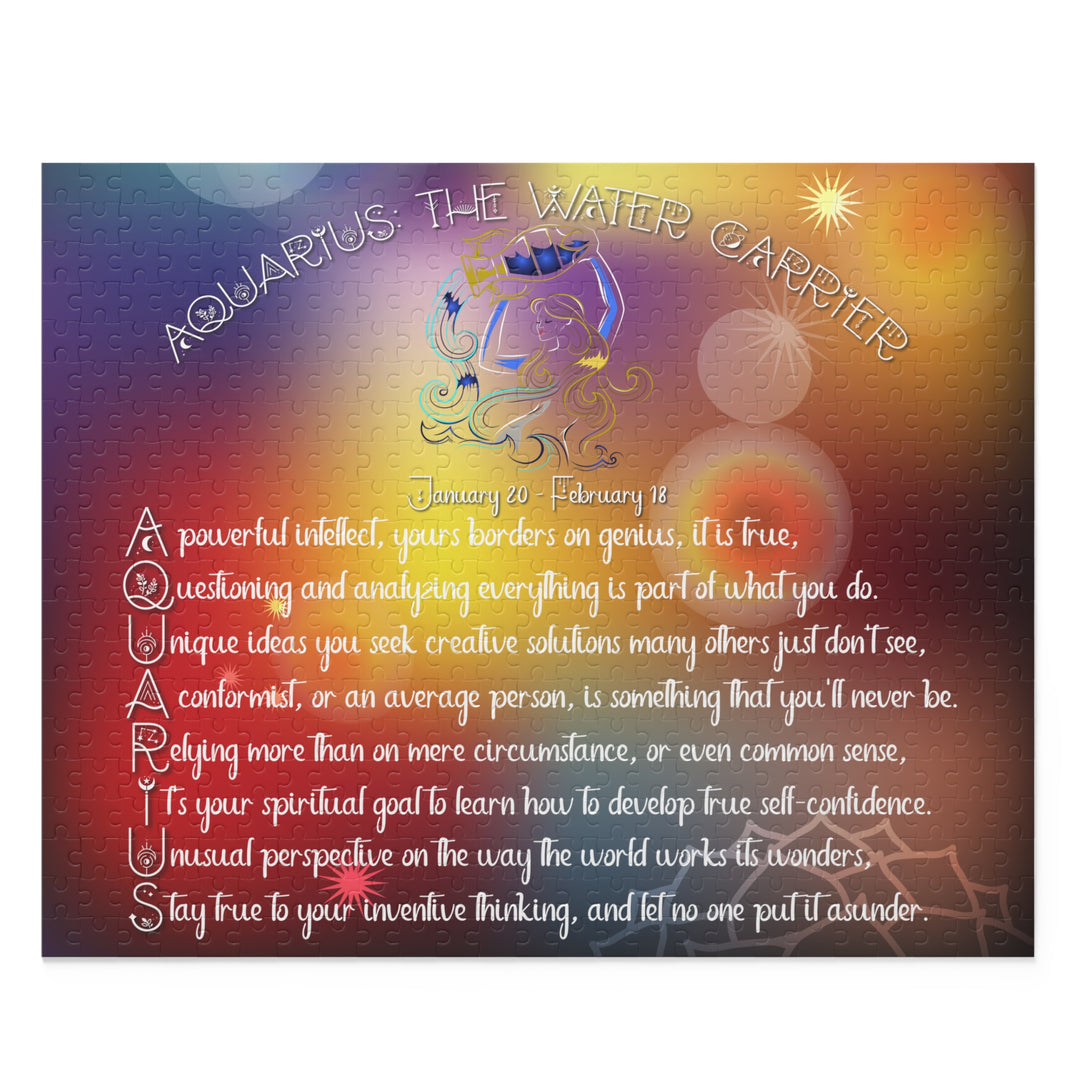 "Aquarius" Acrostic Horoscope Puzzle - Beams